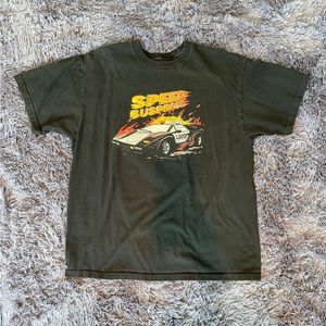 Speed Suspects Black Graphic T-shirt.